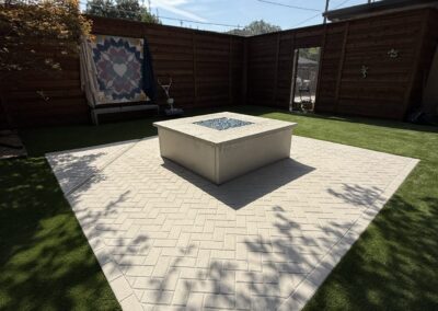 Paver firepit patio